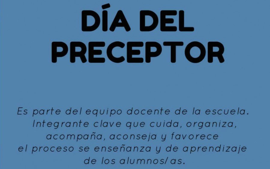 DÍA DE LAS Y LOS PRECEPTORES